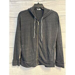 Splendid Gray Zip-Up Hoodie Sweatshirt Size XS